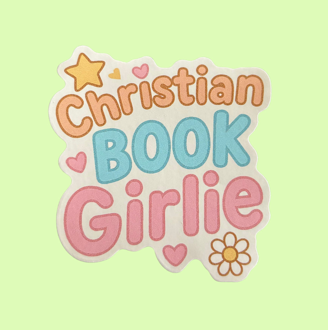 Christian Book Girlie 3” Sticker