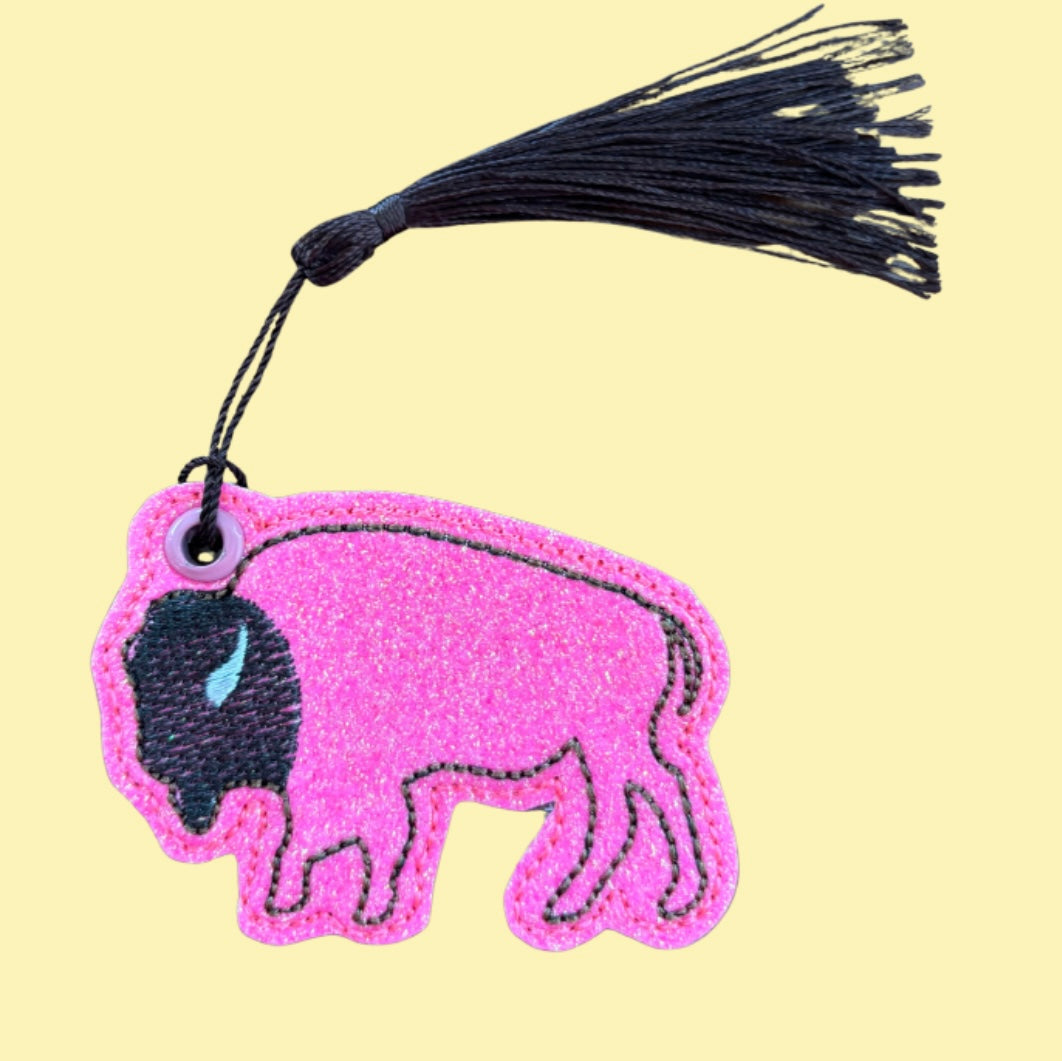 Buffalo Bison Glitter Bookmark