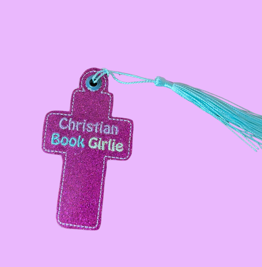 Christian Book Girlie Glitter Bookmark