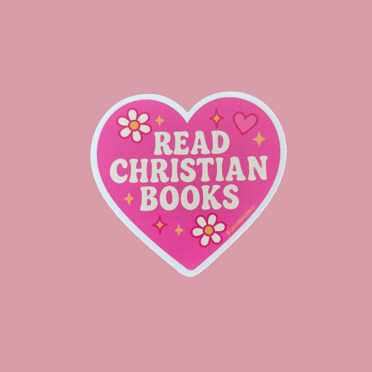 Read Christian Books 3” Sticker
