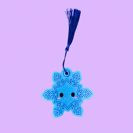 Snowflake Glitter Bookmark