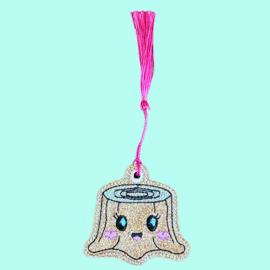 Tree Stump Glitter Bookmark