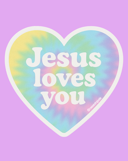 Jesus Loves You 3” Sticker