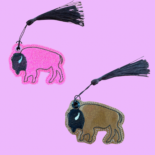 Buffalo Bison Glitter Bookmark